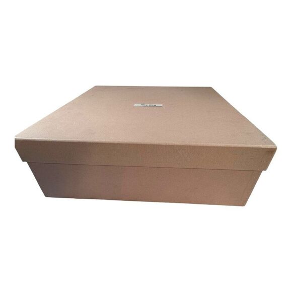 Miu Miu Shoe Box Large Empty Gift Storage Purse 12.75x12x4.5 Pink Designer READ - Picture 1 of 12